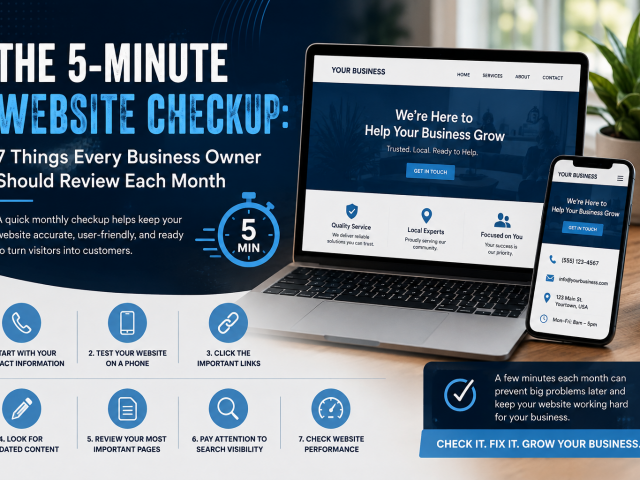 The 5-Minute Website Checkup: 7 Things Every Business Owner Should Review Each Month